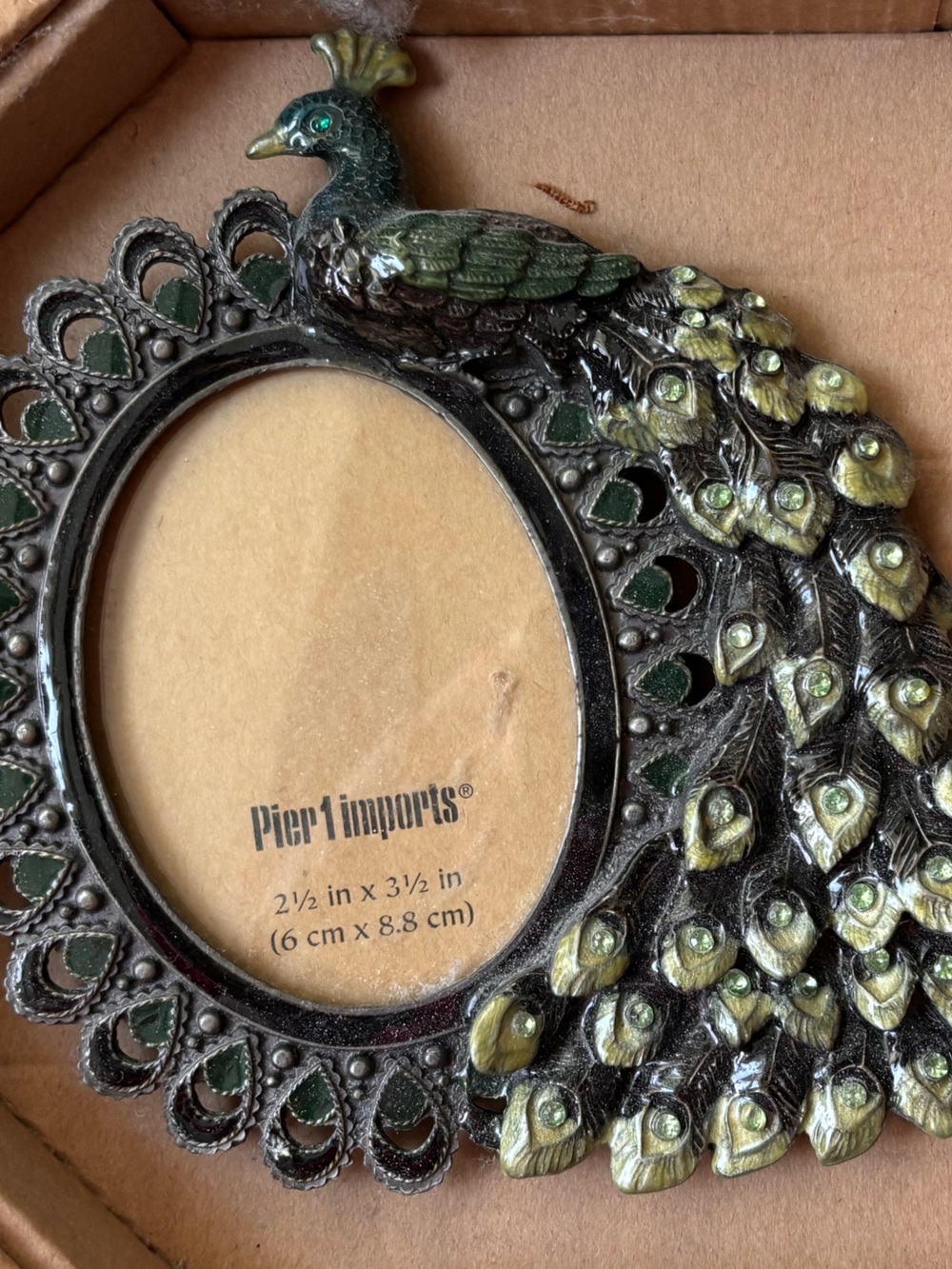 NIB peacock frame